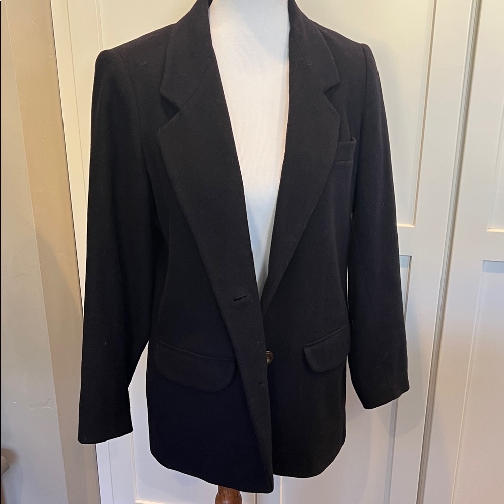 Eddie Bauer Women's Navy Wool Blazer Size SP